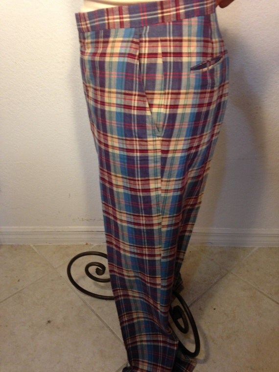 madras pants ralph lauren