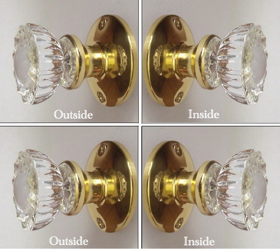 CRYSTAL French Door Knobs TWO Sets 4 Knobs Perfect   Il 570xN.740917656 4kxz 