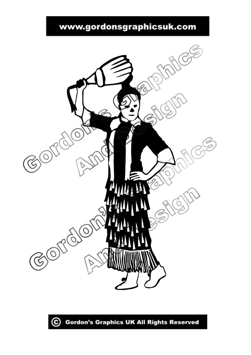 Jingle Dress Dancer 1 Native American Decal by gordonsgraphics