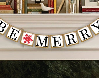 be merry banner christmas decoration be merry christmas merry banner