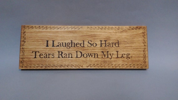 Items similar to custom wood burning sign with silly quote on Etsy