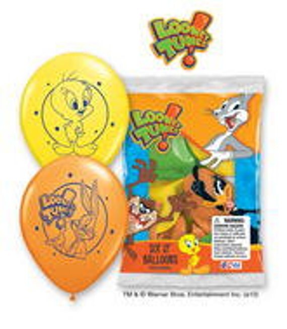 6 Looney Tunes Latex balloons birthday party decorations