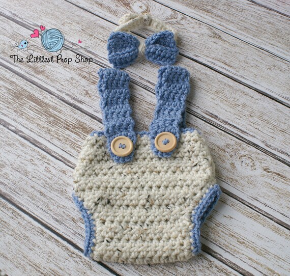 Ready to ship-Crochet diaper cover suspenders by ...