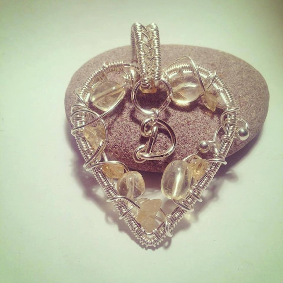 initial heart necklace by RandomVsElegance on Etsy