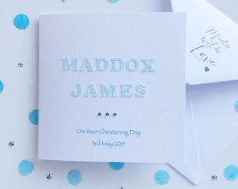 Christening Card ~ Personalised