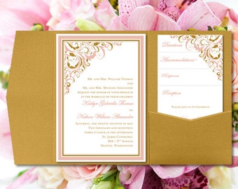 Handmade Wedding Invitations Pocketfold 9