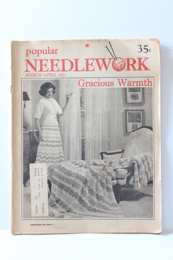 POPULAR NEEDLEWORK Magazine Vintage crafts publication