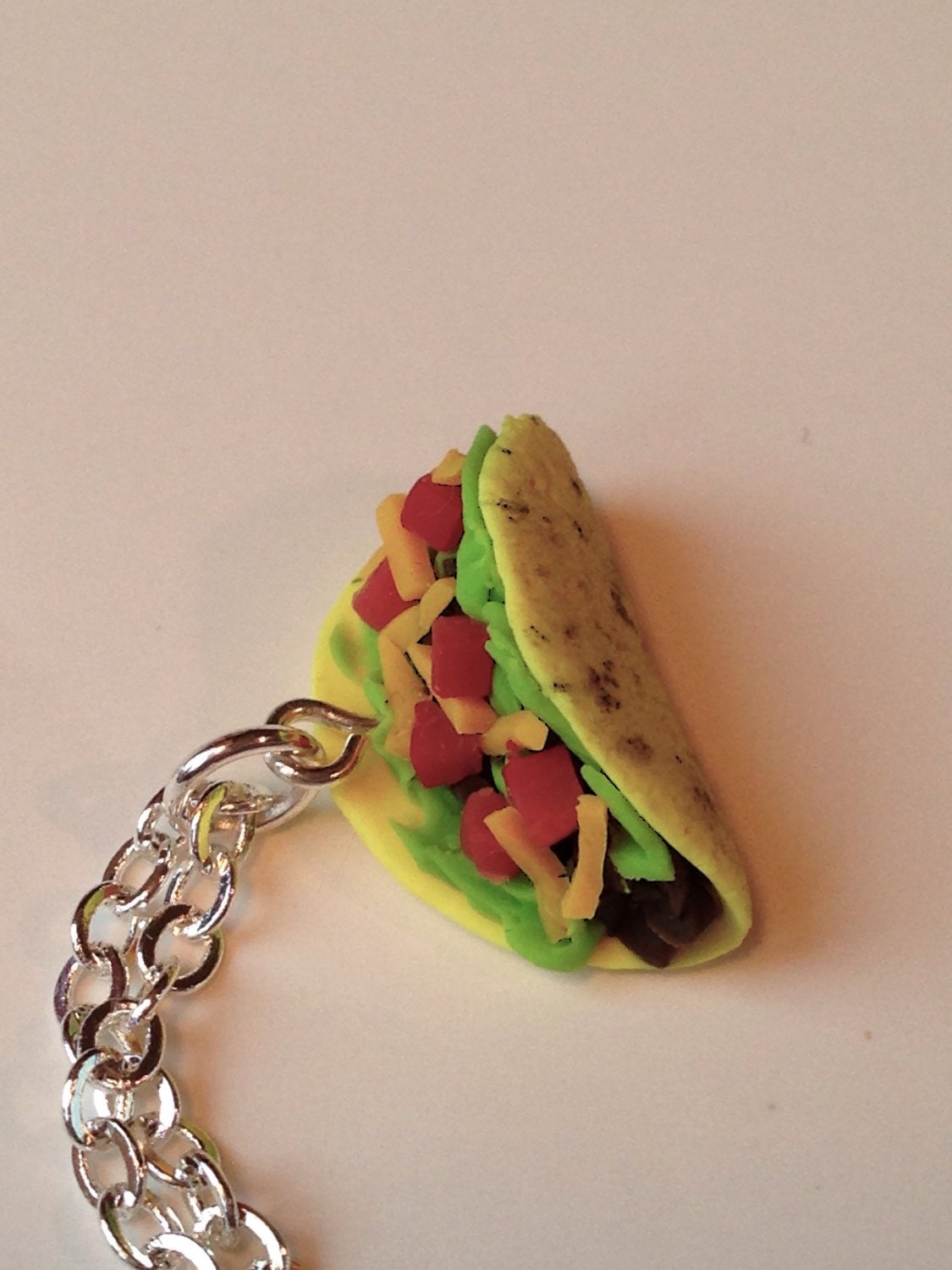 Taco Necklace by on Etsy