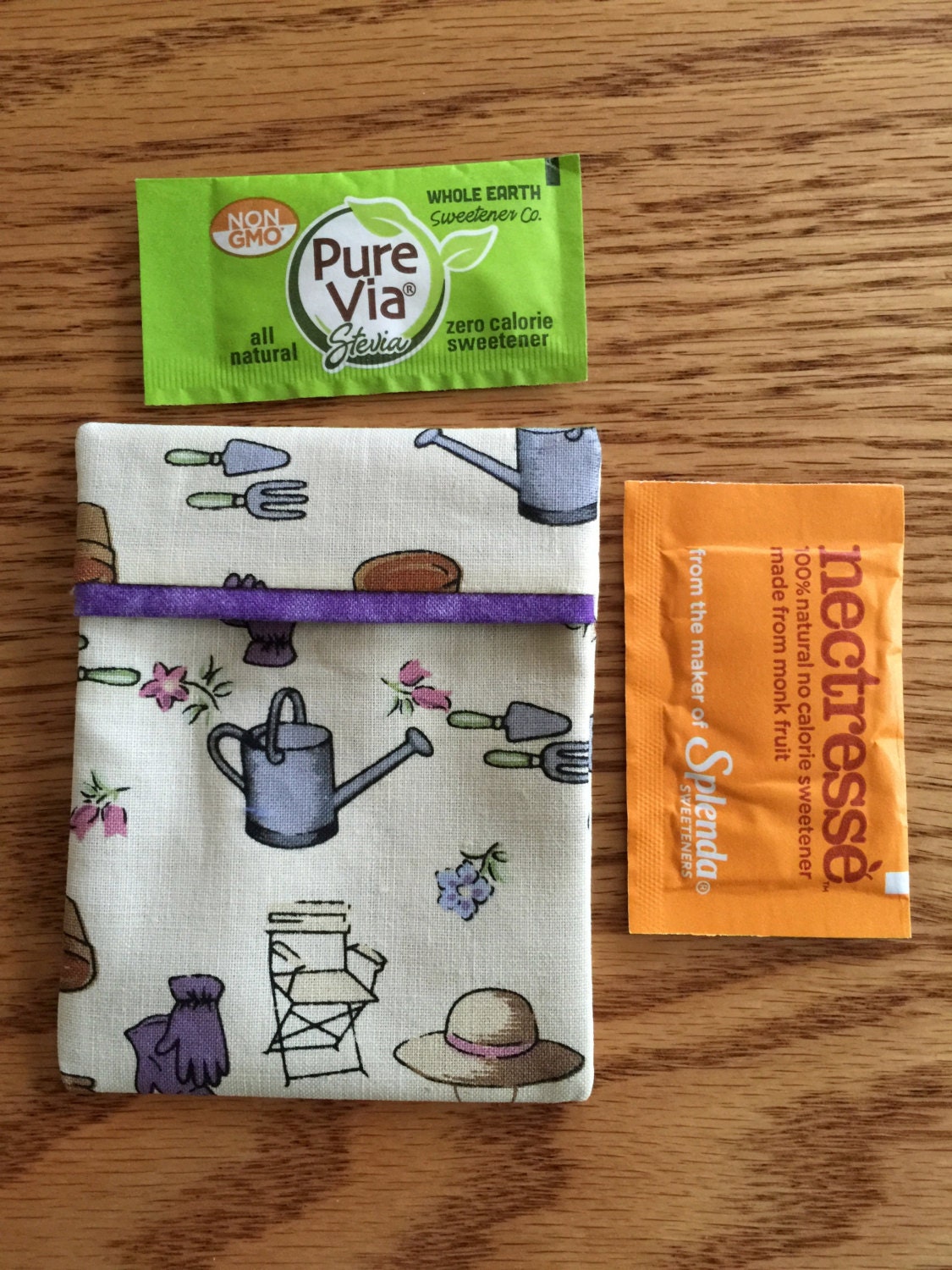 Sugar Packet Holder Travel Case for purse or pocket holder