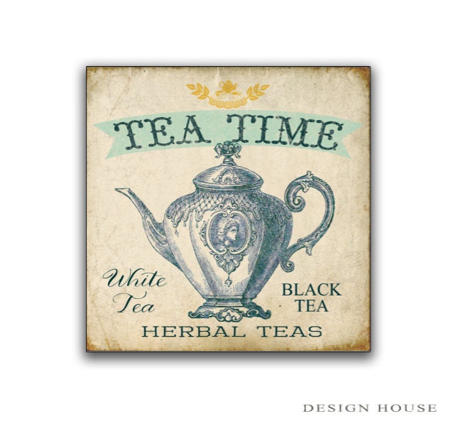 Tea Signs Bakery Signs Vintage Tea Signs Bakery Wall Art