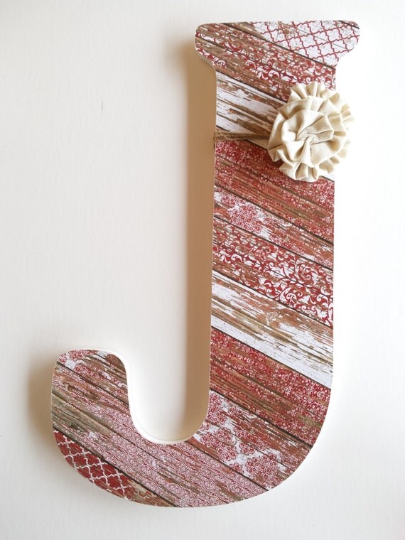 Wood Letter Embellishments Interchangeable by owlthingscreative
