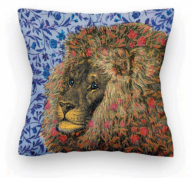 lion pillow cover