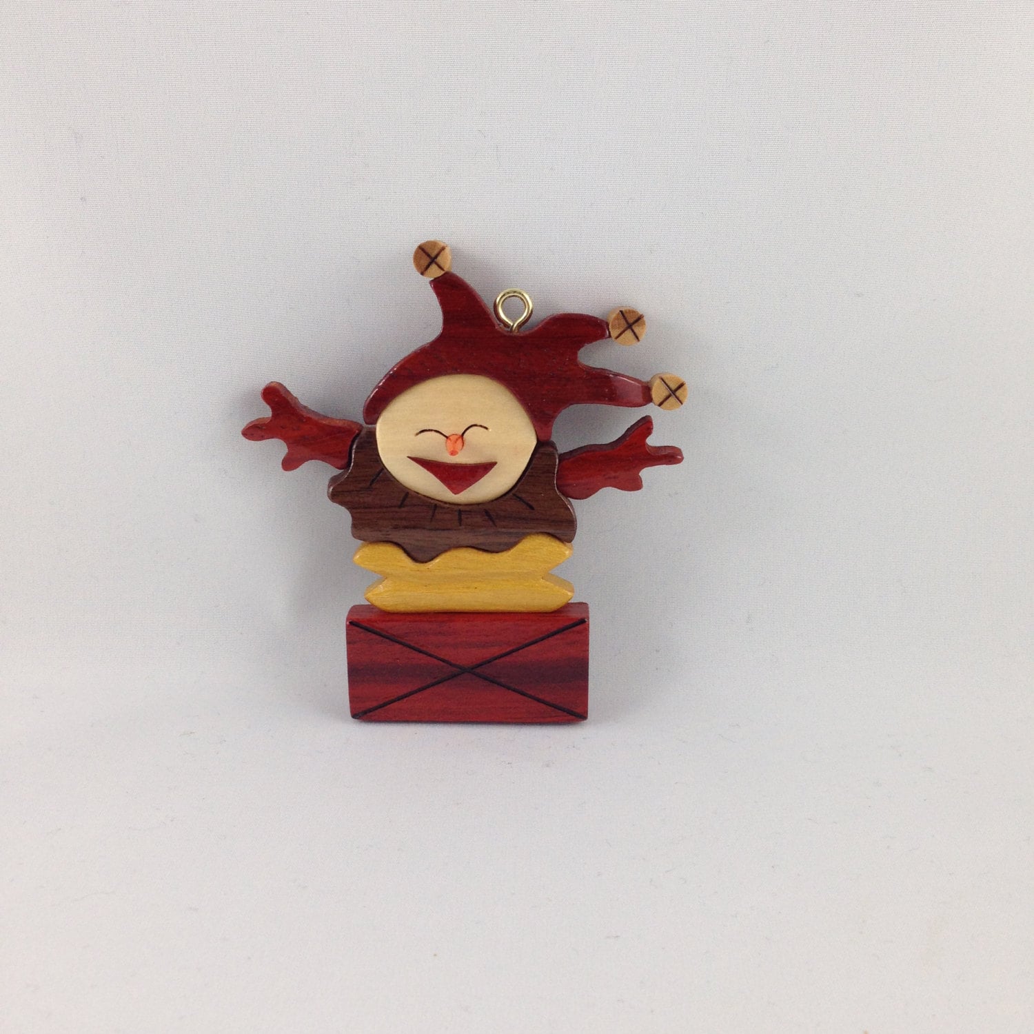 Wooden Jack in the Box Ornament