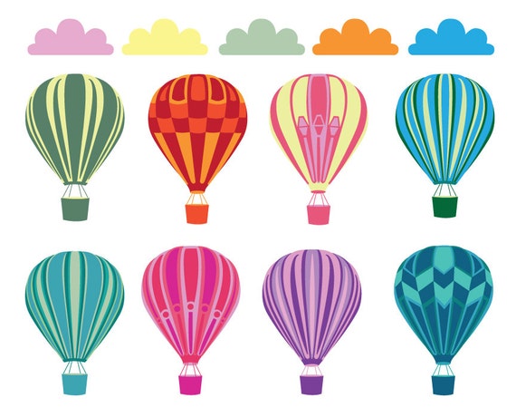 Hot Air Balloon Clip Art Images 8 colorful balloons by VizualStorm