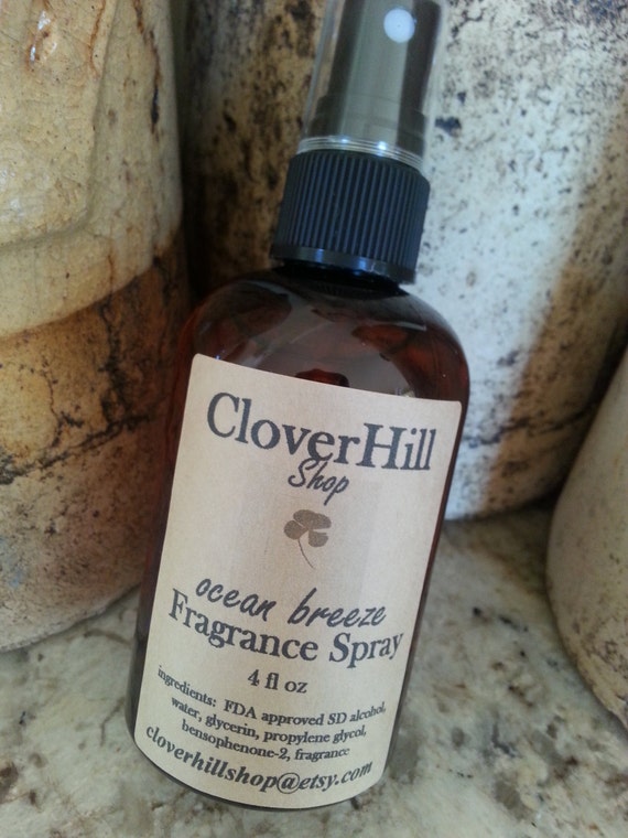 Body Spray Ocean Breeze Scented Fragrance Spray by