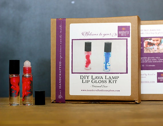 lip recipe gloss lava lamp Lip HandcraftedHoneyBee DIY Gloss Lava by Kit Lamp on Etsy