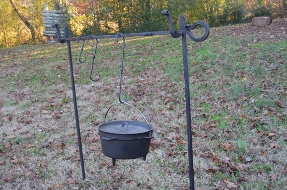 Campfire Cooking Pot Rack/Tripod Wrought Iron