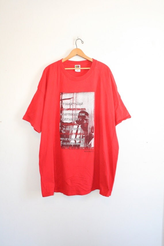malcolm x 90s t shirt