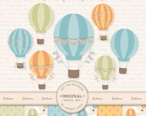 Popular items for air balloon clip art on Etsy