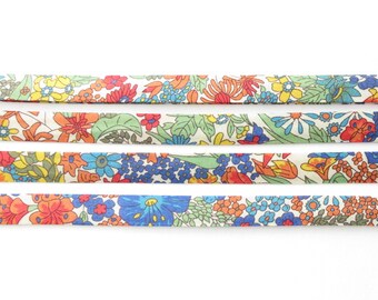Margaret Annie - A Liberty fabric bias binding 1x Yard - 10mm wide, Liberty fabric UK, sewing supplies and jewellery making for crafters