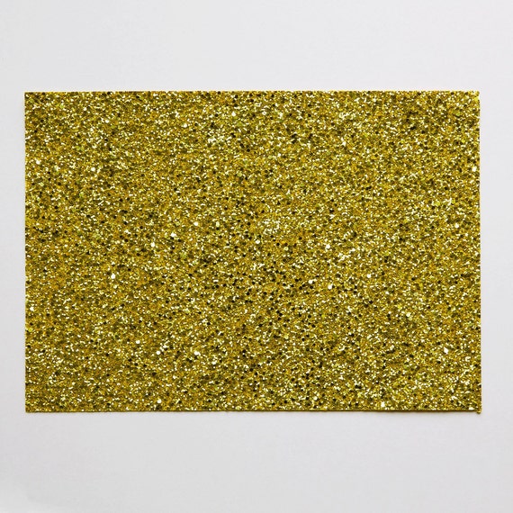 Glitter fabric sheet. Metallic gold A4 sheet. by GlitterFabrics