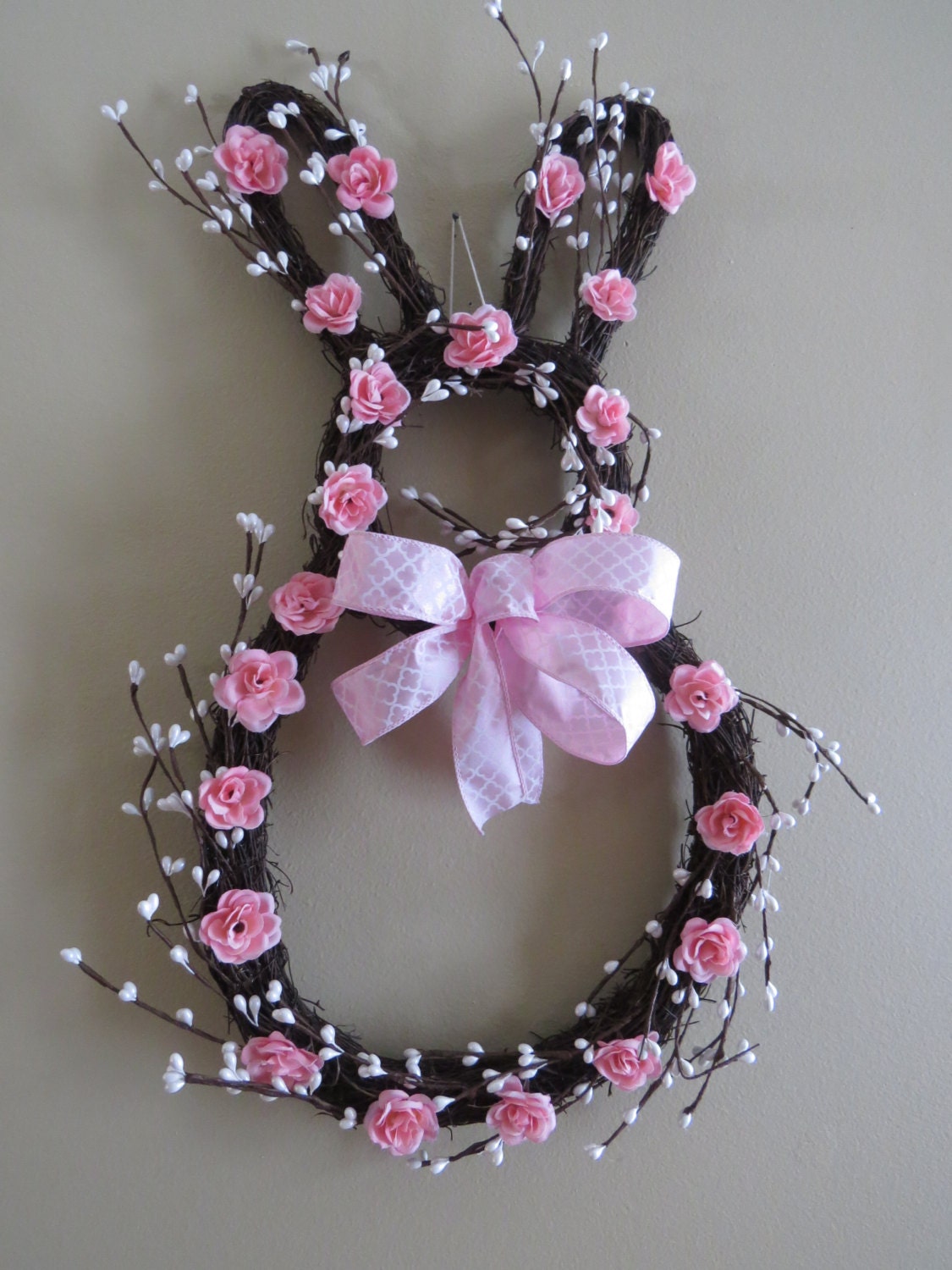 bunny wreath easter wreath bunny grapevine wreath door bunny wreath easter wreath bunny grapevine wreath door