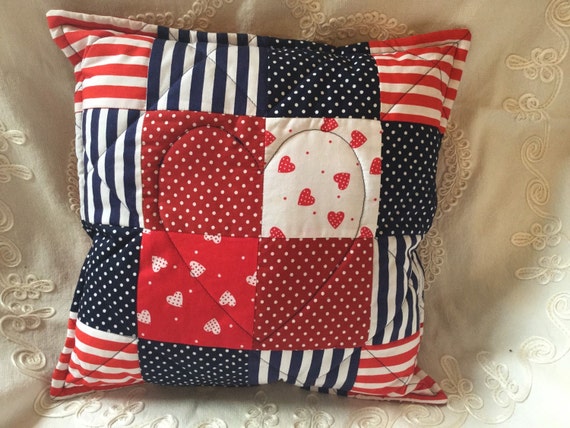 Beautiful quilted patchwork cushion kit