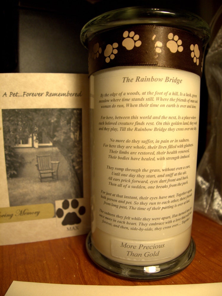 Customized Pet Memorial Candles 20 oz. by