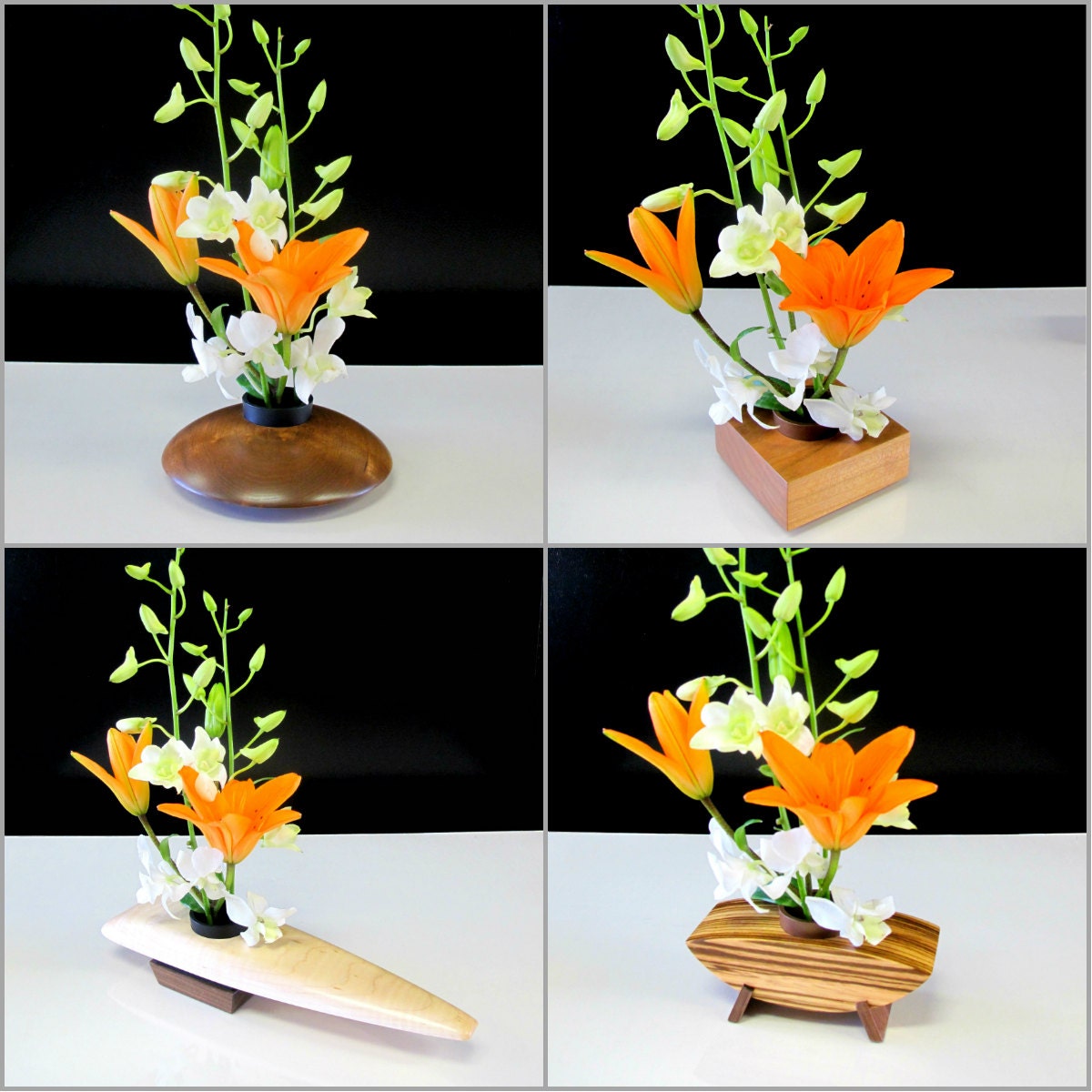Walnut Ikebana vase Display beautiful by HoffmasterWoodworks