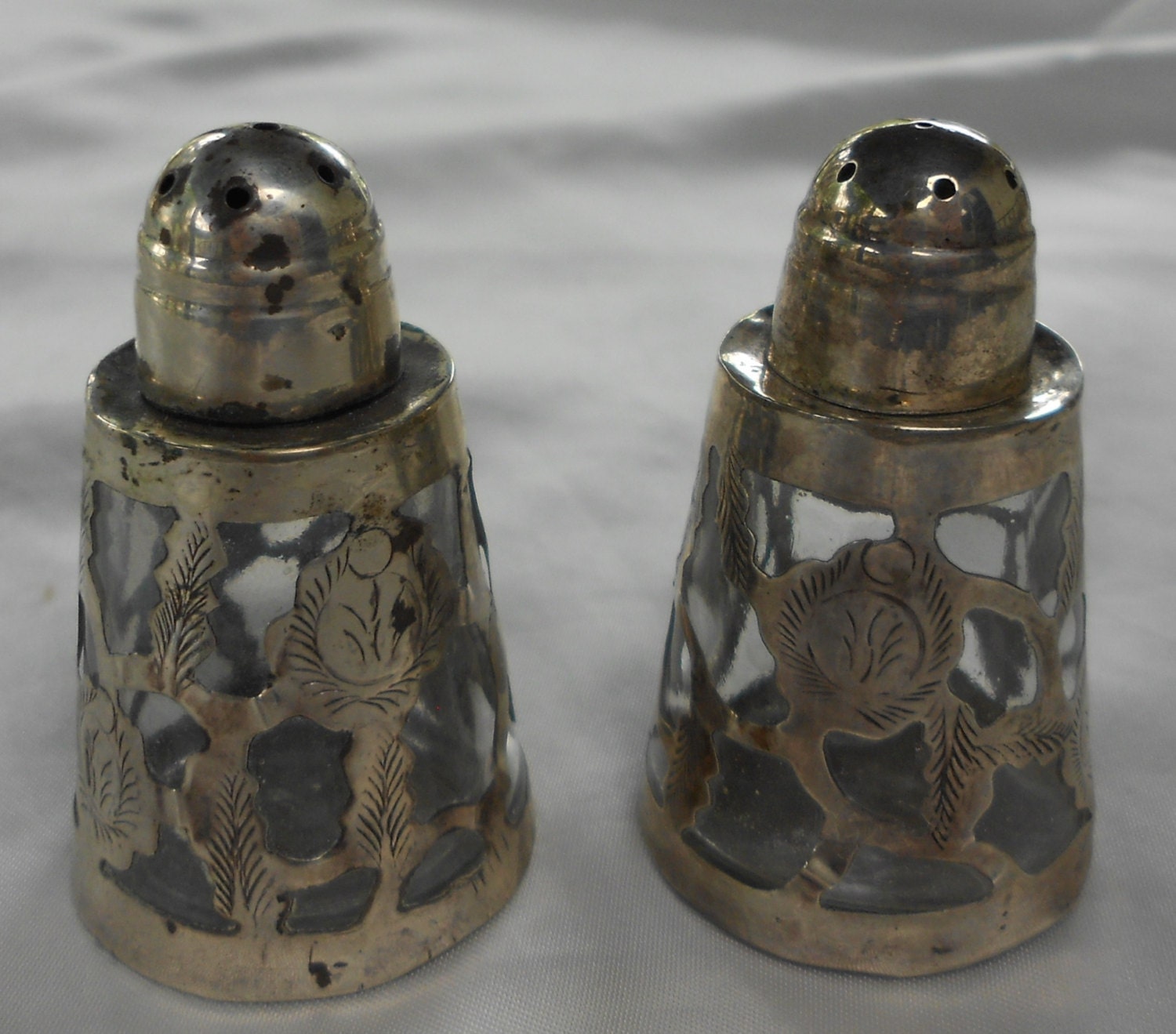 Salt & Pepper 1940s Sterling Silver Shakers And By ViolasTreasure