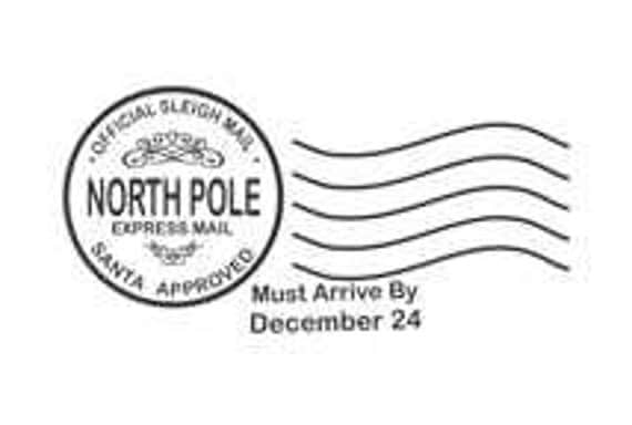 Printable North Pole Stamp - Printable Word Searches