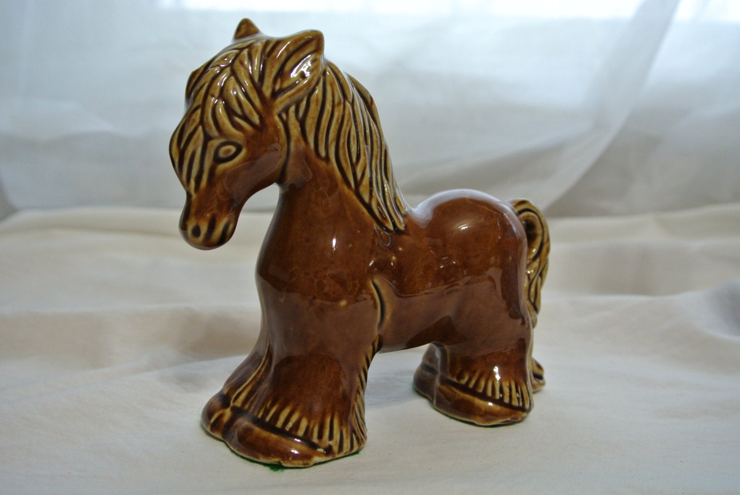Ceramic Horse Figurine from Brazil