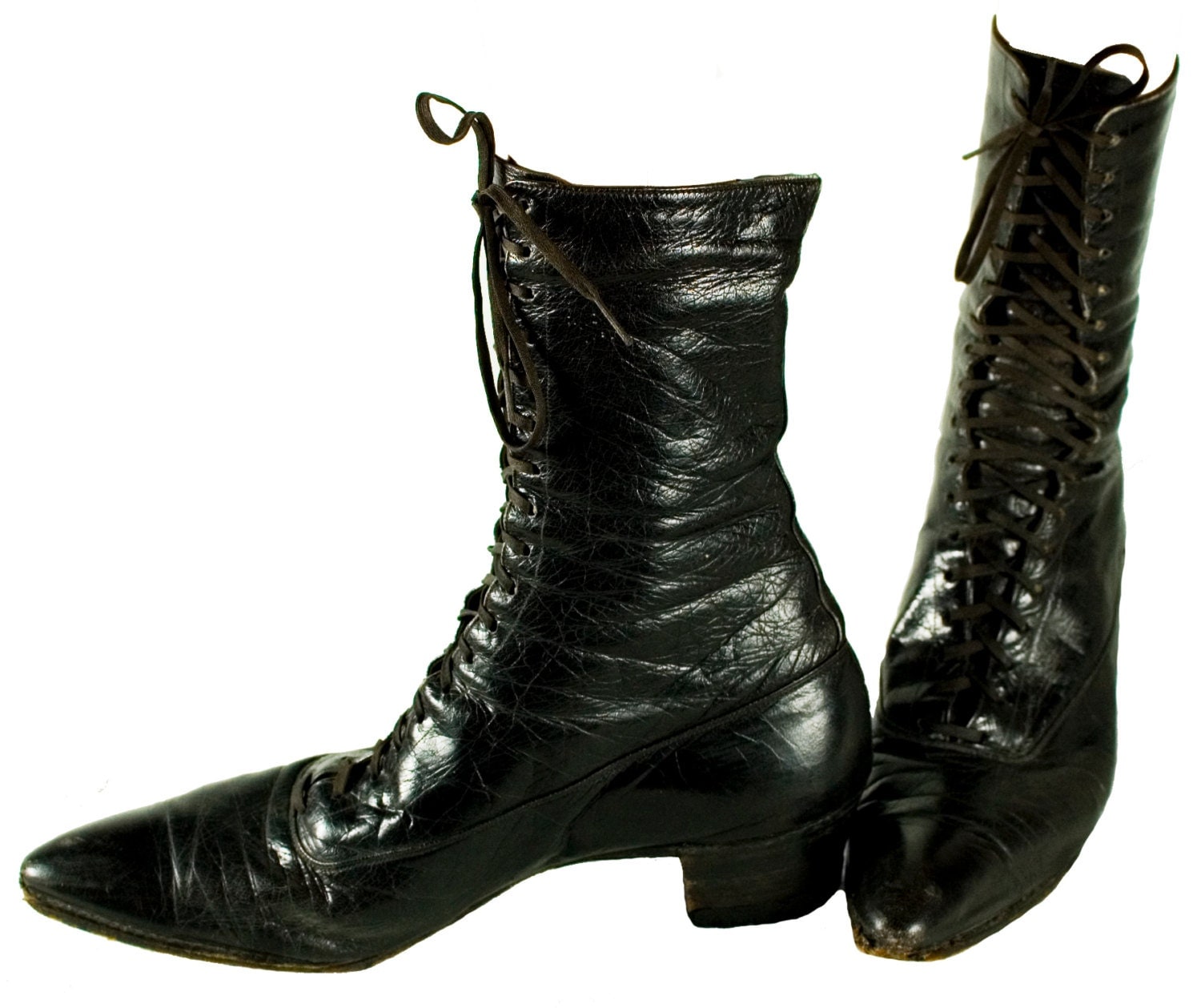 1880s Victorian Boots Womens Size 7.5 7 1/2 by TopangaHiddenT