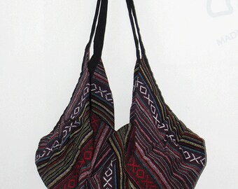 Tote bag Backpack Nepali cotton Hobo Large bag Crossbody Purse Tribal Shoulder Bag Hippie bag Bohemian Handmade bag