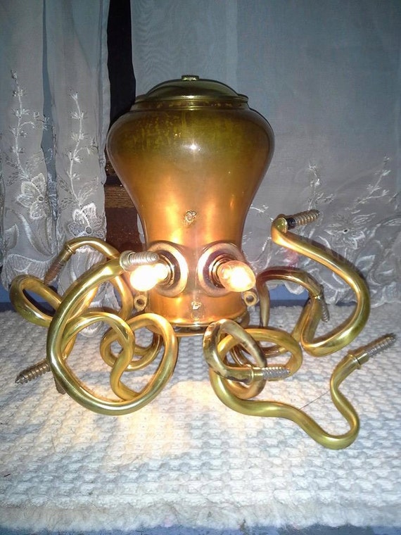 Steampunk Octopus Lamp