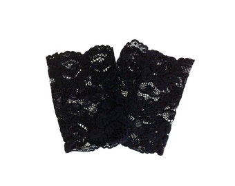 Boot Cuffs, Black Leggings, Boot Topper, Lace Boot Cuffs, Black Lace cuffs, Accessories, Girls, Women, Legging Gifts, Teen Gift ideas