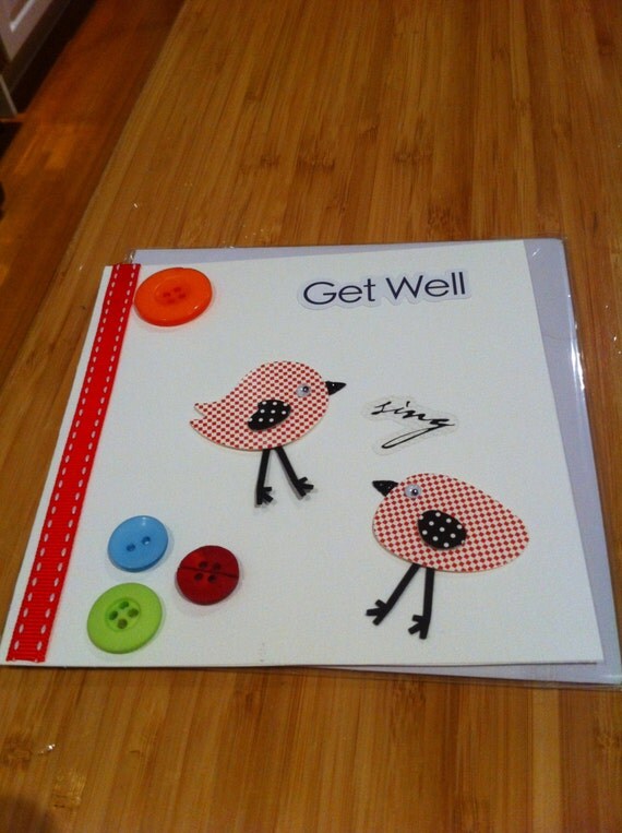 Children's Get Well Cards by cardsbytrace on Etsy