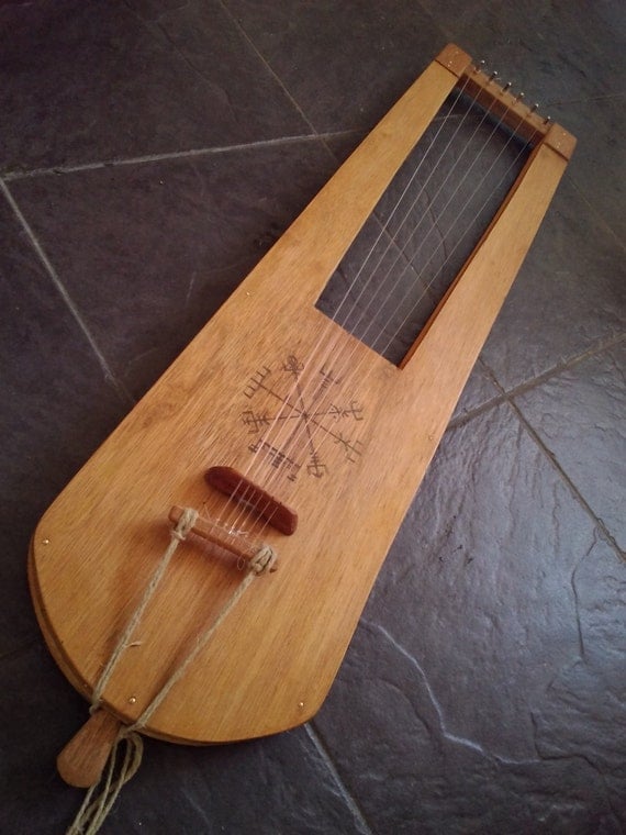 Hearpe Anglo Saxon Germanic LYRE Harp Sutton By SilverSpoonMusic