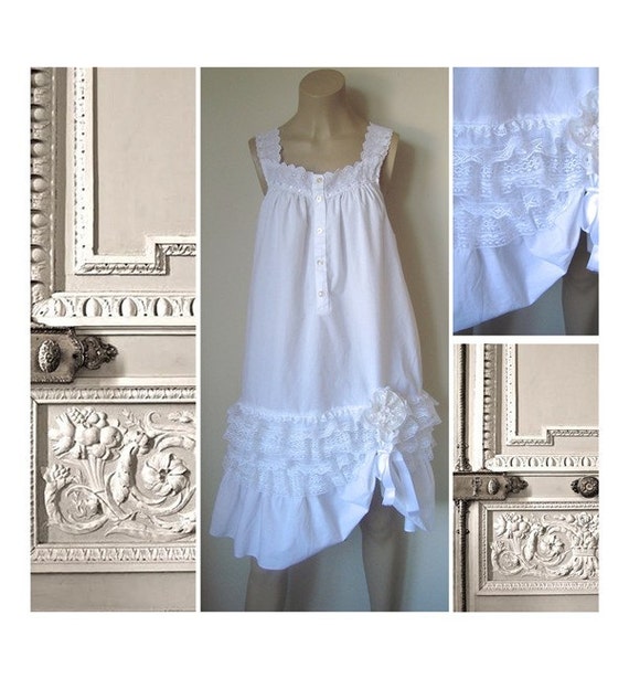 white lace dress shabby chic sundress boho womens size white lace dress shabby chic sundress boho womens size
