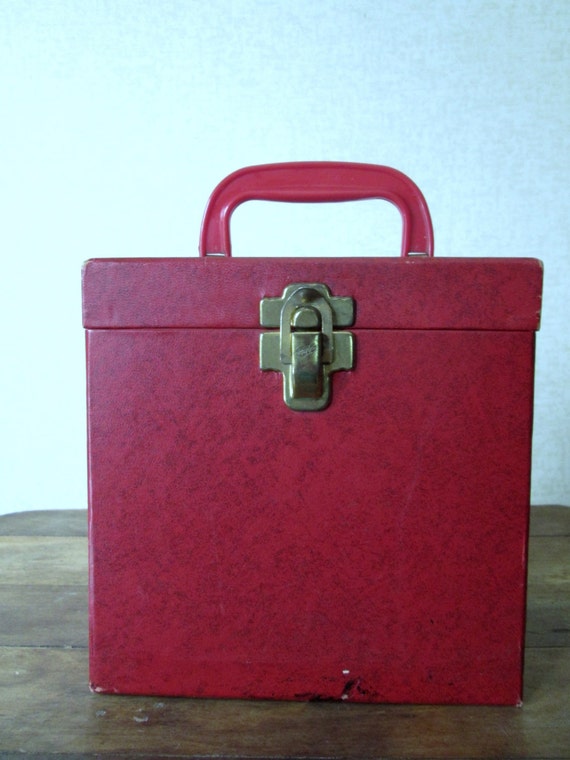 Record Storage Box 45 rpm Platter Pak Vintage 60s Mad Men era