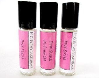 Pink Sugar Perfume Oil - Womens Roll On Fragrance - Vegan Perfume - Sweet Scent