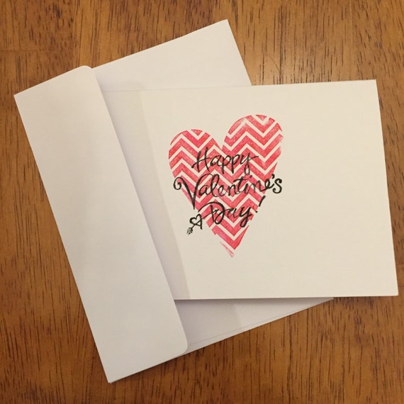 Valentine card set Items similar to Happy Valentine's Day Card on Etsy