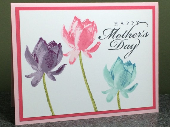 Items Similar To Stampin Up Handmade Mothers Day Card On Etsy