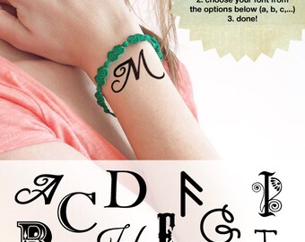 Initial - Custom Temporary Tattoos (Set of 2)