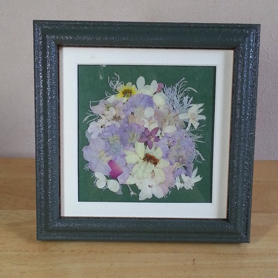Items similar to Japanese oshibana art , Pressed flower art , flower