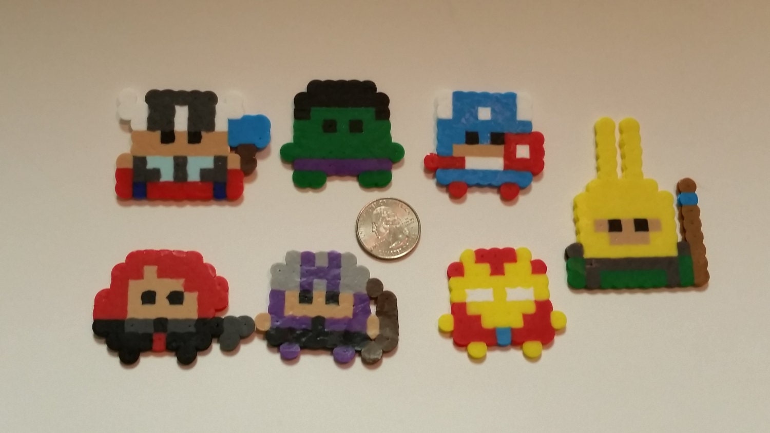 Marvel Superheroes Mini Perler Bead Characters