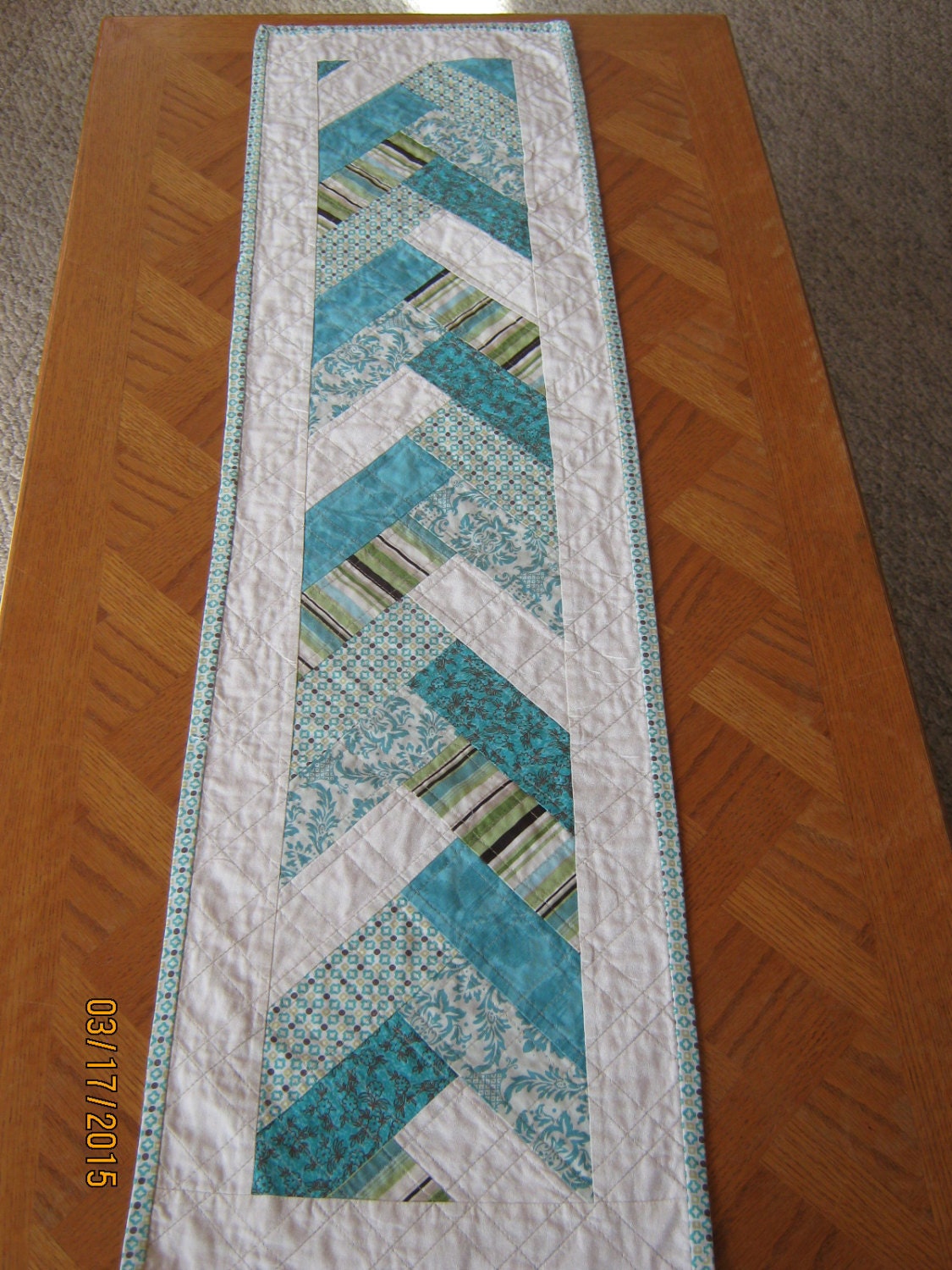 Spring Table Runner French Braid table runner Sofa table