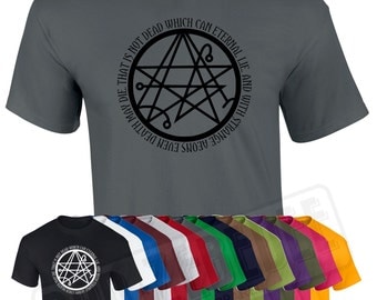 Necronomicon Symbol T Shirt | Lovecraft Horror Cthulhu Mythos Geek D&D Roleplay