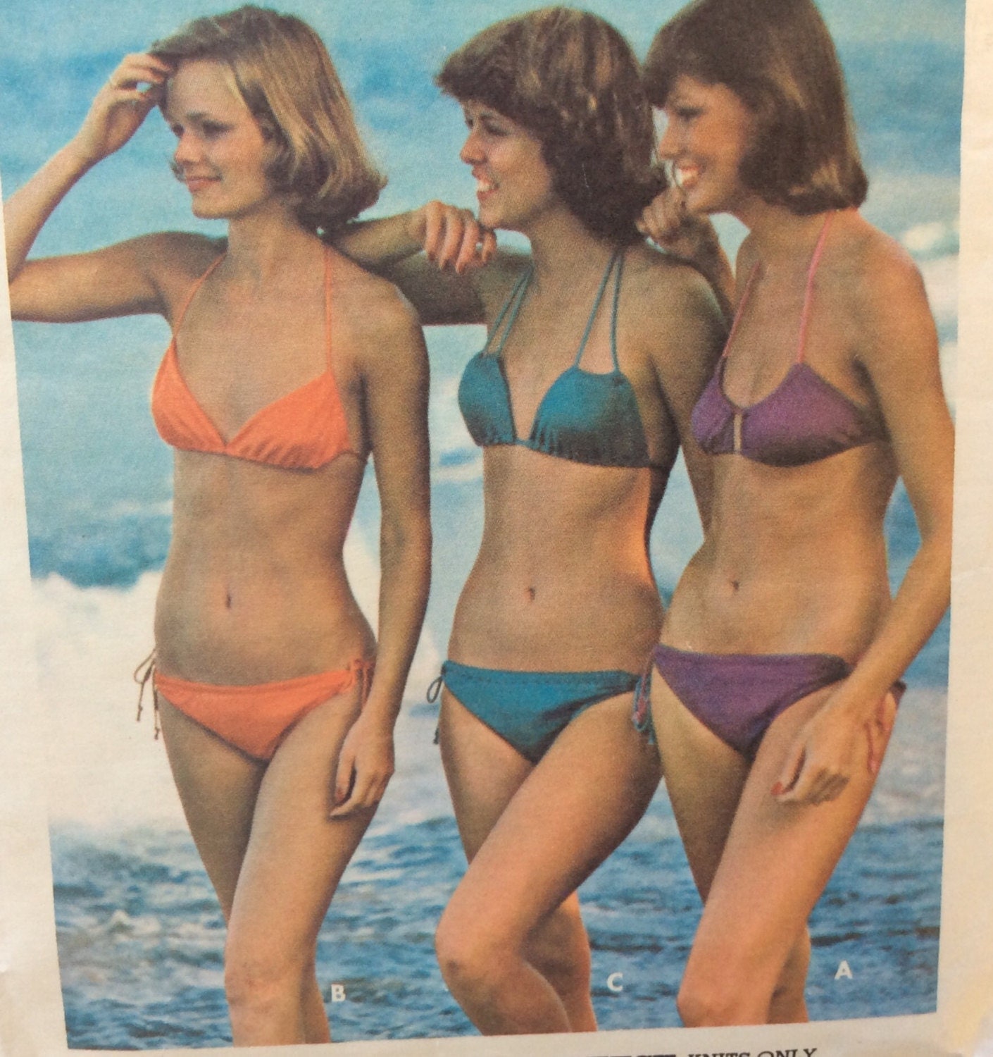Butterick 4240 vintage 1970's woman's string bikini