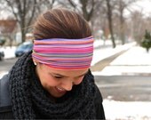Pink Lady Headband - comfortable,soft, jersey knit material, wear it wide or narrow!